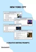 Vorschau - Arbeitsblätter - NEW YORK CITY Creative WRITING Prompts - More 4 Unit 3 BIG APPLE - Deckblatt