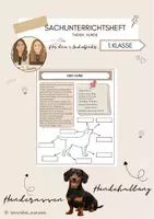 Vorschau - Arbeitsblätter - Sachunterricht 1.-2. Klasse / Der Hund - Deckblatt