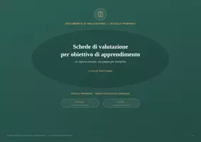 anteprima - Programmi scolastici / Materiali per docenti - SN_ schede valutazione obiettivi - Pagina di copertina