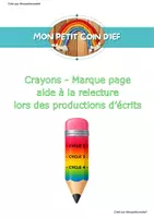 Aperçu - Apprentissages en autonomie - Crayons relecture production d'écrits Monpetitcoindief - Page de couverture