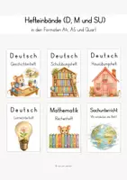 Vorschau - Poster - Hefteinbände (D, M, SU) in verschiedenen Formaten - Deckblatt