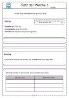 Vorschau - Arbeitsblätter - Satz der Woche - Übungen für jeden Tag - Seite 2