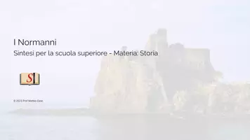 anteprima - Presentazioni / Lavagne - I Normanni: Inghilterra e Sud Italia | Presentazione PPTX Pronta - Pagina di copertina