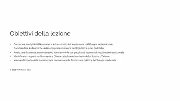 anteprima - Presentazioni / Lavagne - I Normanni: Inghilterra e Sud Italia | Presentazione PPTX Pronta - Pagina 1