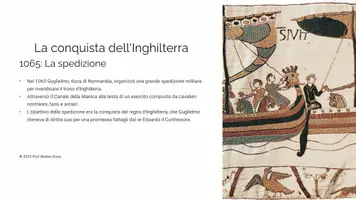anteprima - Presentazioni / Lavagne - I Normanni: Inghilterra e Sud Italia | Presentazione PPTX Pronta - Pagina 3