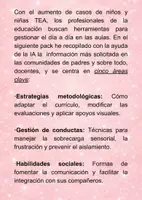 Vista previa - Hojas de trabajo - Pack pósters infográficos sobre TEA para docentes y alumnos - página 2