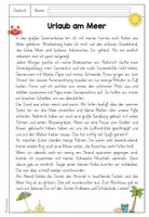 Vorschau - Arbeitsblätter - Lesetext Urlaub am Meer - Seite 3