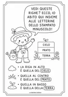 anteprima - Esercizi - Il quaderno dello stampato minuscolo-pregrafismo, righe e preparazione allo scrittura delle lettere - Pagina 3