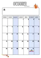 Aperçu - Autre type de ressources - Calendriers année scolaire 2026-2027 (en anglais) - Page 1