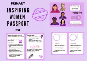 Vista previa - Tarjetas / Manipulativos - Passport to Inspiration: Inspiring Women Who Changed the world PRIMARY ESL - Portada