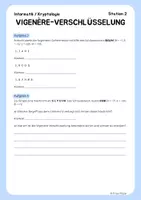 Vorschau - Arbeitsblätter - Kryptologie / Geheimsprachen: Die Vigenère-Verschlüsselung (Arbeitsblatt + Lösungen) - Seite 2
