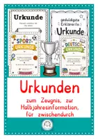 Vorschau - Arbeitsblätter - Bundle: Urkunden für die Grundschule - Seite 1