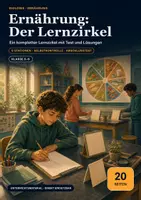 Vorschau - Stationenlernen - Ernährung Lernzirkel Biologie Klasse 5/6 – Stationen mit Selbstkontrolle, Abschlusstest und Lösungen - Deckblatt