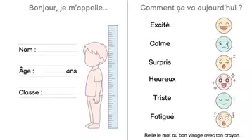 Aperçu - Feuilles d'exercices - Rentrée Scolaire Cahier : Activités de la Première Semaine - Page 2