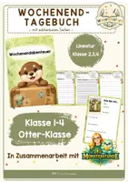 Vorschau - Anderer Materialtyp - Wochenendtagebuch - Otter Klassentier - Deckblatt