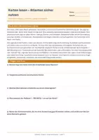 Vorschau - Arbeitsblätter - Arbeitsblatt Erdkunde Klasse 5 – Arbeiten mit Karten und Atlanten - Deckblatt