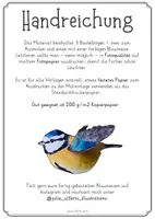 Vorschau - Mal- und Bastelvorlagen - Blaumeise 3D Bastelbogen Heimische Vögel - Seite 2