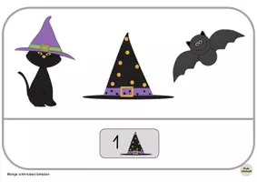 Vorschau - Arbeitsblätter - Erstes Suchsel: Halloween - Menge einkreisen ZR10 - Seite 3