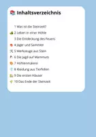 Vorschau - Stundenentwürfe - Lesetraining Steinzeit Klasse 4 – Leseverständnis mit Lösungen - Seite 1