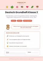 Vorschau - Arbeitsblätter - Grundheft Deutsch - Kl. 2 - Seite 1