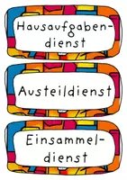 Vorschau - Bildkarten - Materialpaket - Klassendienste & Namen - Seite 3