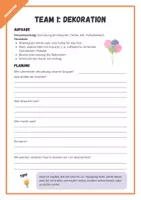 Vorschau - Arbeitsblätter - Feste ⎮ Ein Klassenfest organisieren - Seite 3