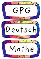 Vorschau - Poster - Fächerschilder - Pop Art - Deckblatt
