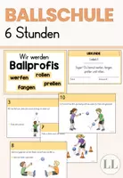 Vorschau - Stationenlernen - Ballschulung - Leichtathletik Werfen - Deckblatt
