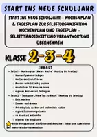 Vorschau - Mal- und Bastelvorlagen - Materialpaket Selbstständig & organisiert durch die Grundschule Wochenplan, Hausaufgaben & Heftführung (Klasse 2–3-4) - Seite 1
