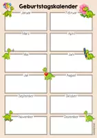 Vorschau - Mal- und Bastelvorlagen - Dinoklasse - Geburtstagskalender (Klassentier) - Seite 3