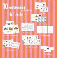 Aperçu - Jeux - 10 ateliers sur le thème de l'école 🌈 - PS MS GS - Page de couverture