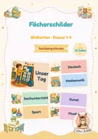 Vorschau - Bildkarten - Stundenplan Schilder - Seite 1