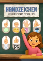 Vorschau - Poster - Handzeichen | Classroom Management, Visualisierung, Signale - Deckblatt