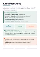 Vorschau - Arbeitsblätter - Vertretungsstunde Deutsch Kommasetzung Klasse 7-8 - Seite 1