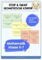 Vorschau - Arbeitsblätter - Materialpaket - Geometrische Körper - Seite 1