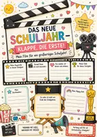 Vorschau - Mal- und Bastelvorlagen - Schulstart nach den Sommerferien – Klappe, die Erste! 🎬 | Kennenlernen, Ziele & Reflexion Grundschule Sek I - Deckblatt