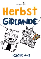 Vorschau - Mal- und Bastelvorlagen - Herbst Girlande Kunst - Herbst Girlande Bastelprojekt - Herbst Kunst Klasse 4 - Deckblatt