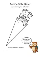 Vorschau - Stationenlernen - Schlauis Schultüten-Abenteuer – Mitmachheft zur Einschulung | Schultüte & erster Schultag - Seite 1