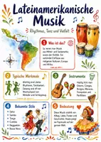 Vorschau - Arbeitsblätter - Lernposter + Arbeitsblatt "Lateinamerikanische Musik" + interaktive Lösung & MP3 + Mindmap + Infografik - Deckblatt
