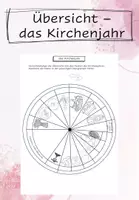 Vorschau - Arbeitsblätter - Übersicht - das Kirchenjahr (ev.) - Deckblatt
