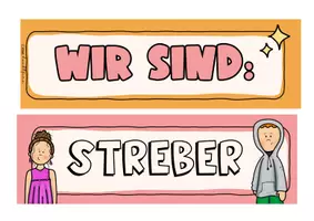 Vorschau - Poster - Lustige Türdeko Sekundarstufe | Witzige Schülertypen | Klassenzimmer Deko | Klasse 5–10 - Seite 1
