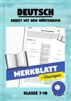 Vorschau - Arbeitsblätter - Merkblatt: Arbeit mit dem Wörterbuch (+ Übungen mit Lösungen) - Deckblatt