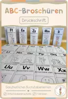Vorschau - Unterrichtsreihen - Druckschrift ABC-Broschüren - Buchstaben lernen mit 26 Miniheften - Deckblatt