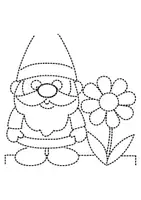 Vorschau - Arbeitsblätter - Prickelbilder / Fensterbilder PAKET Thema Gartenzwerg - Grundschule - Bastelvorlagen - Seite 2