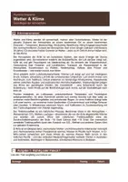 Vorschau - Arbeitsblätter - Wetter und Klima – Atmosphäre, Klimaelemente und Wetterprozesse - Seite 1