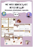 Vorschau - Stundenentwürfe - Schokolade - Wie wird sie hergestellt? - Deckblatt