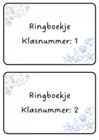 Voorbeeld - Ringboekje Thema Oceaan Dreaming - Voorblad