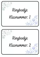 Voorbeeld - Ringboekjes Thema Oceaan - Voorblad