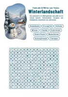 Vorschau - Arbeitsblätter - Suchsel - Winter (inkl. Lösungen) - Seite 2