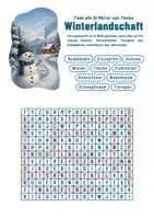Vorschau - Arbeitsblätter - Suchsel - Winter (inkl. Lösungen) - Seite 3